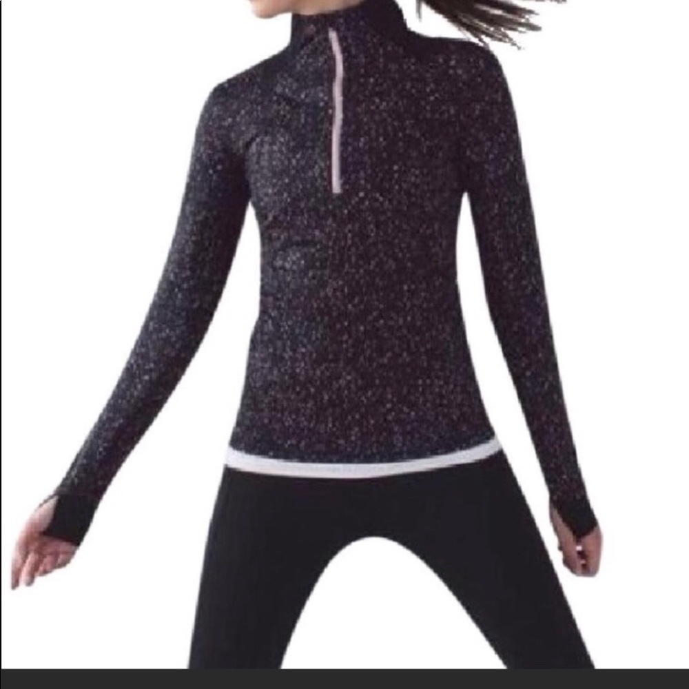 Lululemon Go the Distance 1/2 zip pullover top
